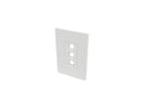 Tripp Lite N080-103 3-Port Single-Gang Universal Keystone Wallplate