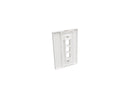 Tripp Lite N080-103 3-Port Single-Gang Universal Keystone Wallplate