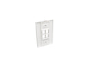 Tripp Lite N080-104 4-Port Single-Gang Universal Keystone Wallplate