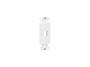 Tripp Lite N042D-001V-WH Center Plate Insert, Decora Style - Vertical, 1 Port