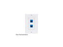 Tripp Lite N042D-002V-WH Center Plate Insert, Decora Style - Vertical, 2 Ports