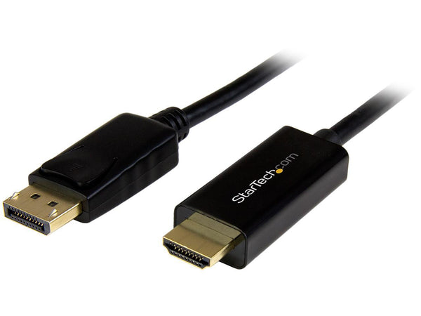 StarTech.com 6ft (2m) DisplayPort to HDMI Cable - 4K 30Hz - DisplayPort