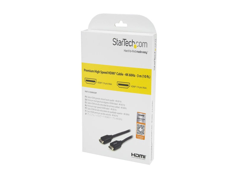 StarTech.com HDMM3MP 9.8 ft. Black 1 x HDMI (19 pin) Male  
1 x HDMI (19 pin)