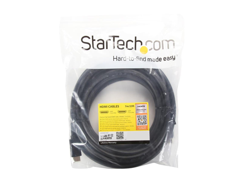 StarTech.com HDMM7MP 23 ft. Black HDMI Male to HDMI Male HDMI Cables Male to