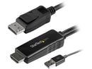 StarTech.com HD2DPMM10 10 ft. (3m) HDMI to DisplayPort Cable with USB Power - 4K