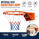 Rakon 18" Basketball Rim Replacement Heavy Duty Wall Mounted Basketball Hoop - Brand New