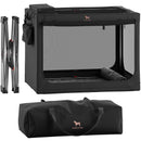 NOAH & PAW COLLAPSIBLE DOG CRATE 30 INCHES, LARGE DOG CRATE, 30*21*21 - BLACK - Like New