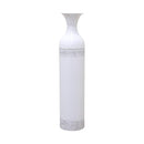 Hosley 24"H White wash Metal Bottle Floor Vase - B07YVMB95Q - Brand New