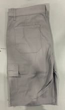 ROAMING SOUL MEN'S COTTON FLEX STRETCH CARGO SHORTS SIZE 36 - LIGHT GRAY - Brand New
