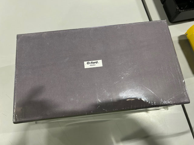 OXFORD INDEX CARD STORAGE BOX - GRAY/BLACK - Brand New