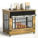 ZZWHOM MODERN MUSE 42" LARGE DOG CRATE FURNITURE INDOOR - RUSTIC BROWN - Like New
