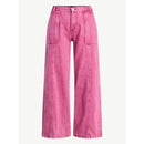 SCOOP SLOUCHY WIDE LEG JEANS UTILITY POCKETS - SIZE: WOMEN 2 - ROSE MUM - Brand New