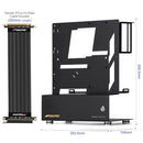 OCPC Micro ATX Freestyle Open Air PC Case ATX Power Supply - Black - Brand New