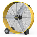 VINICAYA 30 INCH HIGH VELOCITY FLOOR FAN, 3-SPEED HEAVY DUTY - BLACK/YELLOW - Like New