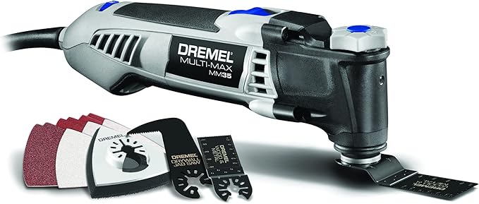 Dremel Multi-Max 3.5 Amp Oscillating Tool Kit 12 Accessories MM35-01 -BLACK Like New