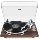 Retrolife HQ-KZ006 Vinyl Records Player with BT Wireless Output, Bark Brown - Like New