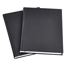 AMAZON BASICS PROFESSIONAL JOURNAL, 10.5X7.5 INCHES, BLACK, 2-PACK, BLACK - Brand New