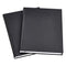 AMAZON BASICS PROFESSIONAL JOURNAL, 10.5X7.5 INCHES, BLACK, 2-PACK, BLACK - Brand New