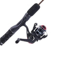 UGLY STIK ICE FISHING REEL AND SPINNING ROD COMBO - BLACK/RED - Brand New