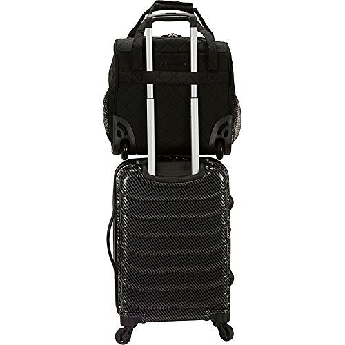Rockland Melrose Upright Wheeled Under-Carrier Luggage BF31 - Purple, 15" - Brand New