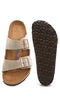 0951301 BIRKENSTOCK ARIZONA UNISEX SANDALS MEN 6 WOMEN 8 TAUPE - Like New
