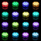 4-Pack Submersible LED Remote Control, 16 Colors Waterproof LED Tea Lights Like New