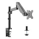 HALTER LCD ADJUSTABLE GAS SPRING DESK MOUNT MONITOR STAND - BLACK - Like New