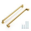 HD9ZC256TLS-10P-NEW HOME EDIT BRUSHED BRASS CABINET HANDLES SOLID ZINC ALLOY 10P - Brand New