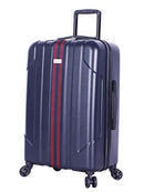 Steve Madden B-2 Hard Case 24" Spinner Luggage (24in, B-2 Navy) - Brand New
