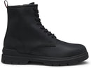 HUGO MEN'S RYAN SMOOTH LEATHER LACE UP BOOT - SIZE: MEN 10 - BLACK - Like New