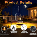 KAGOLING SOLAR LANTERNS WITH CANDLE KAGOLING SOLAR LANTERNS 4 PACK - BLACK - Like New