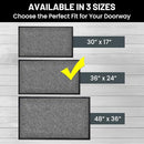 Sierra Concepts Front Door Mat Welcome Mats Entrance Doormat 2-Pack - Gray - Like New