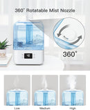 MORENTO Humidifiers for Bedroom 4.5L Top Fill Humidifiers MR4102 - WHITE/BLUE Like New