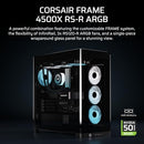 CORSAIR - FRAME 4500X RS-R ARGB PANORAMIC GLASS MID-TOWER PC CASE - BLACK - Like New