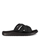 TEVA VOYA SLIDE WOMEN'S VEGAN STRAPPY SANDAL BLACK SIZE 8 - Brand New