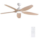 Newday Solid Wood 60 Inch Ceiling Fan with LED Light & Remote Control - Like New