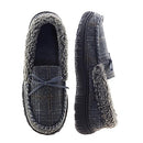 SKABIU MENS MOCCASIN SLIPPERS HOUSE SHOES MEMORY FOAM GREY SIZE 11 - Like New