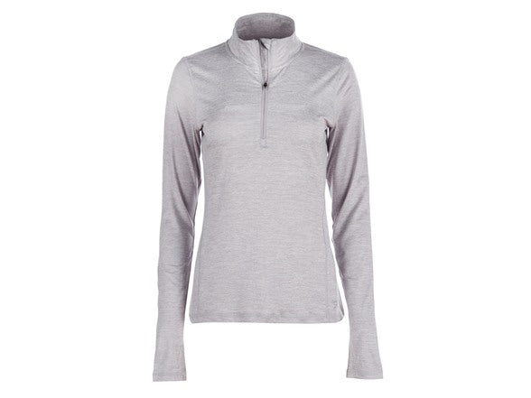 REEBOK WOMEN'S ALL AROUND VECTOR HALF ZIP - SIZE XXL - SILVER SCONSE HEATHER - Brand New