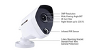 Night Owl 1 Pack Extreme HD Dual Sensor Wired Camera CM-PTHD30W-BU-HIK - Like New
