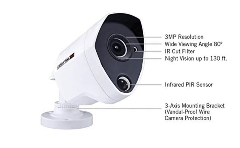 Night Owl 1 Pack Extreme HD Dual Sensor Wired Camera CM-PTHD30W-BU-HIK - Like New