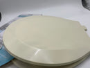 DREAM BATH HARD PLASTIC TOILET SEAT NON-SLIDE HINGES FIT 17" TOILET BOWLS, BEIGE - Like New