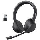 LEVN WIRELESS HEADSET HEADPHONES WITH MIC WORK(NOISE CANCELLING) CT005 - BLACK - Like New