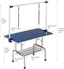Dog Grooming Table Large Dogs Adjustable Height Heavy Duty 46''/Blue - Brand New
