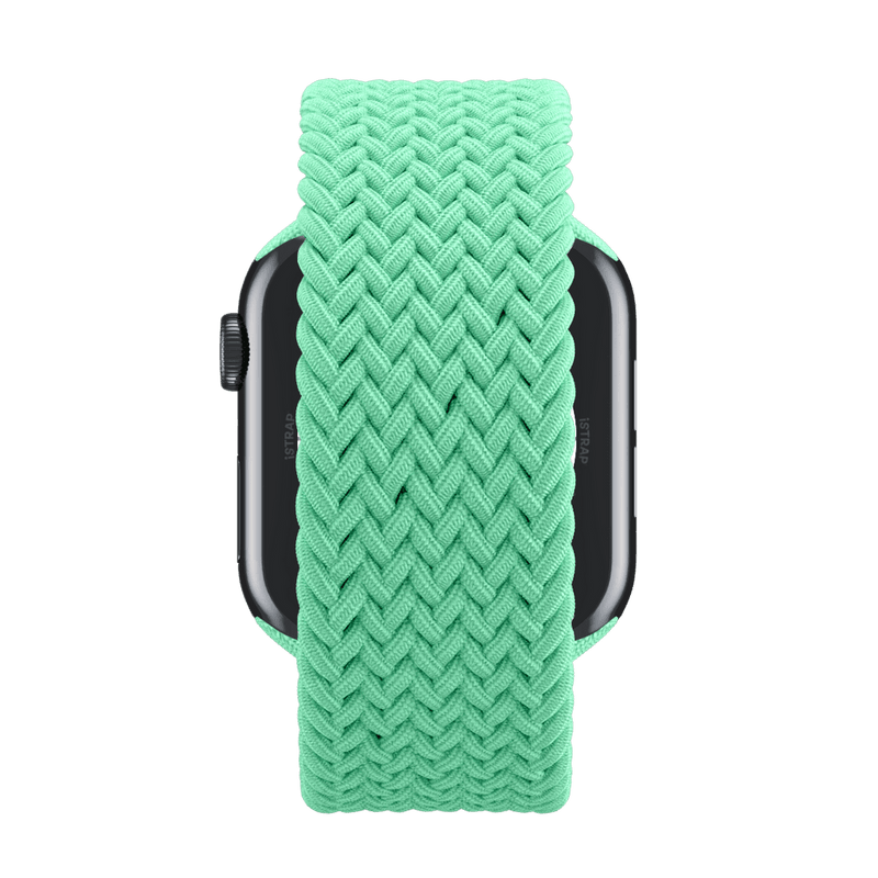 APPLE WATCH BAND BRAIDED SOLO LOOP 41MM SIZE 8 - BRIGHT GREEN - Like New