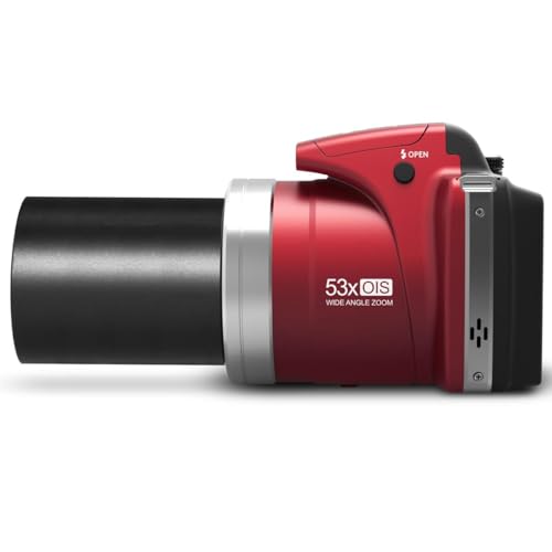 MINOLTA PRO SHOT 16MP HD CAMERA 53X OPTICAL ZOOM 1080P FULL HD VIDEO - RED - Like New