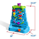 Step2 Waterfall Discovery Wall, Kids Double-Sided Water and Sand Activity - Like New
