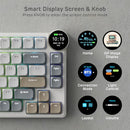 RK ROYAL KLUDGE  N80 Low Profile Mechanical Keyboard w/Smart Display Screen - Like New
