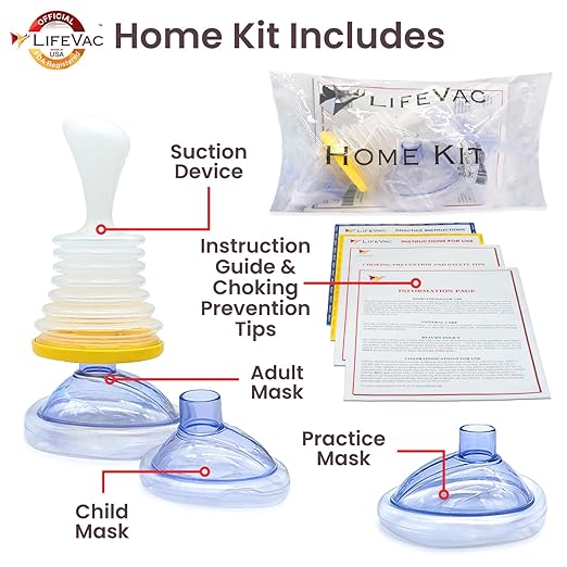 LifeVac Home Kit Portable Suction Rescue Device First Aid Kit - LVC-3001 Like New