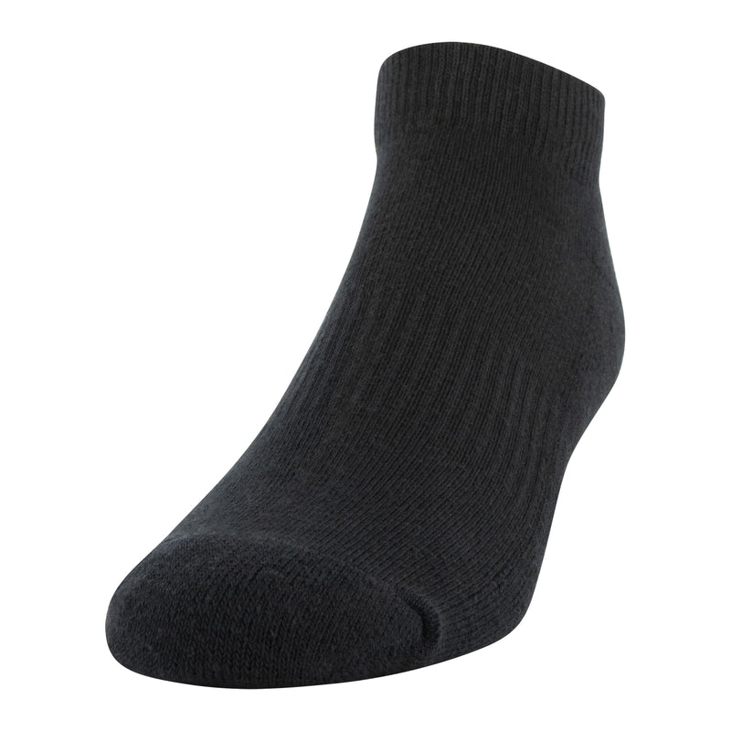 ATHLETIC WORKS MEN'S LOW CUT SOCK, 6 PACK - BLACK - Like New