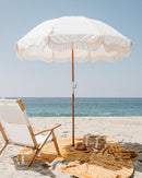 BUSINESS AND PLEASURE CO. PREMIUM BEACH UMBRELLA - ANTIQUE WHITE - Like New